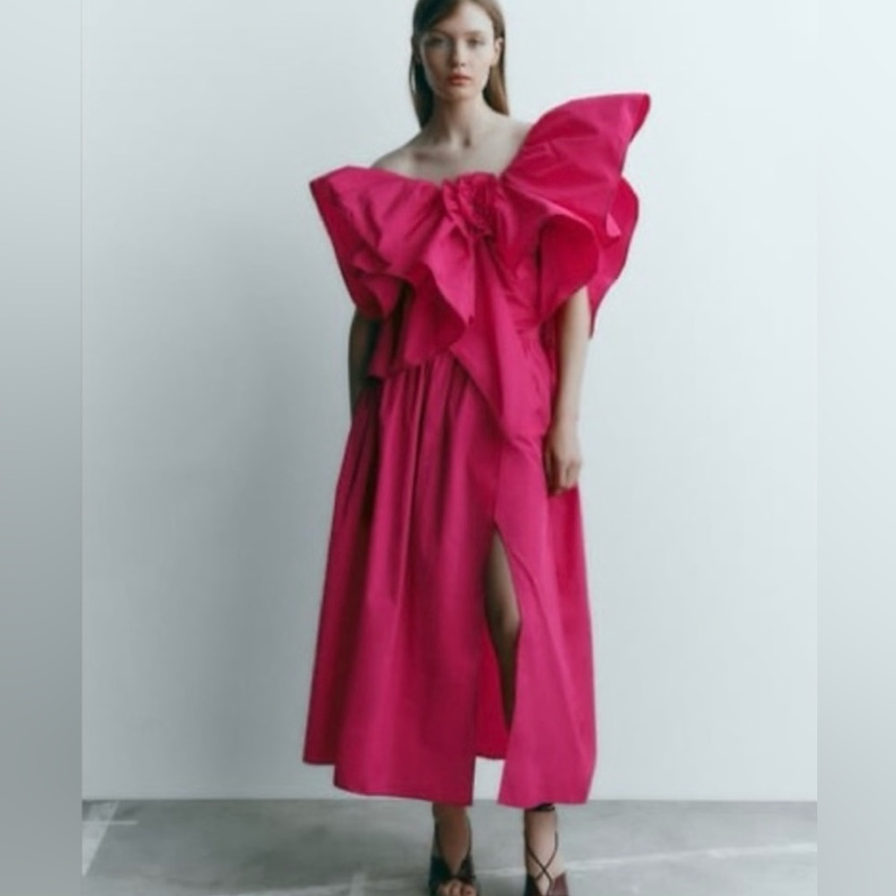Zara Fuchsia Bustier Top